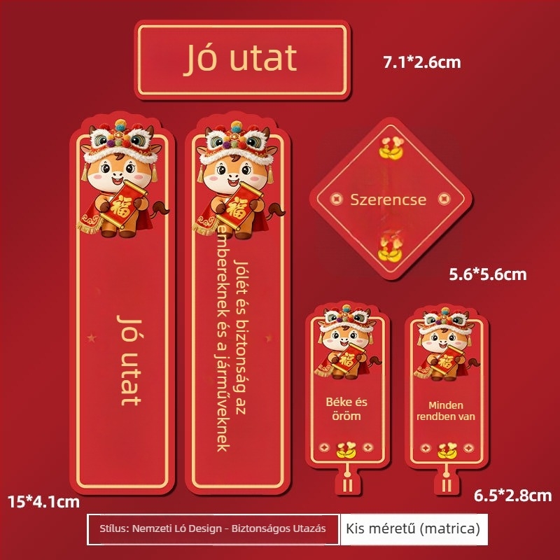 Mágneses autómatrica cartoon mintával autókhoz és elektromos motorokhoz, PVC anyag, egyedi feldolgozás, ragasztásos telepítés