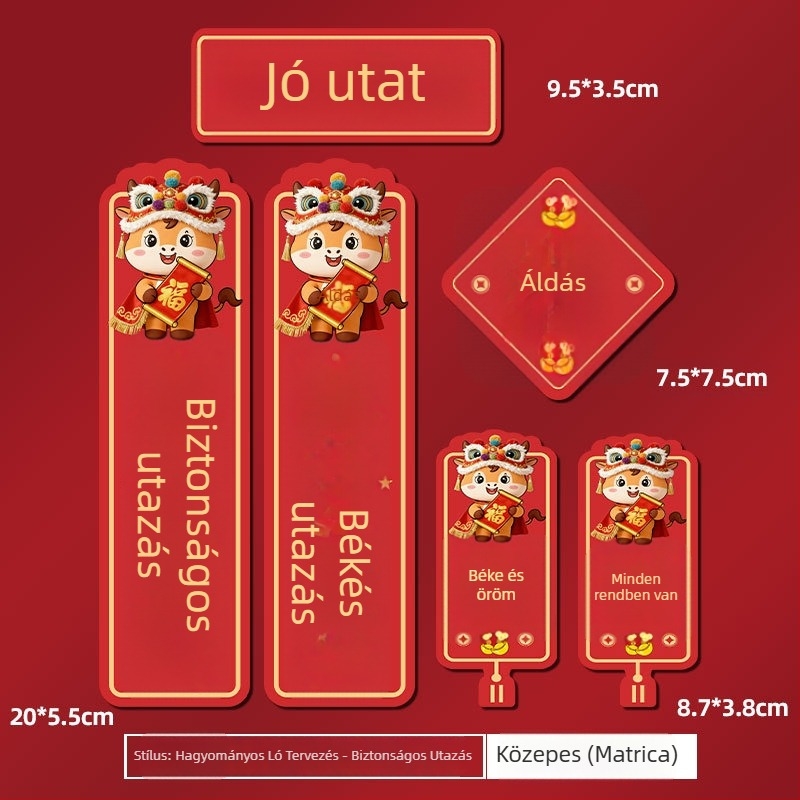 Mágneses autómatrica cartoon mintával autókhoz és elektromos motorokhoz, PVC anyag, egyedi feldolgozás, ragasztásos telepítés