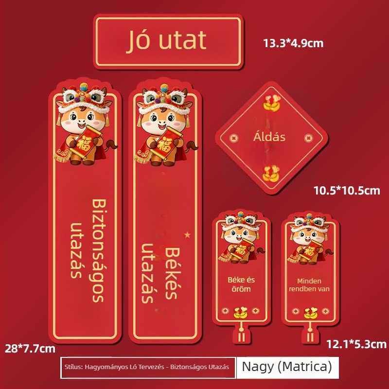 Mágneses autómatrica cartoon mintával autókhoz és elektromos motorokhoz, PVC anyag, egyedi feldolgozás, ragasztásos telepítés