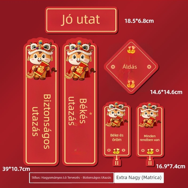 Mágneses autómatrica cartoon mintával autókhoz és elektromos motorokhoz, PVC anyag, egyedi feldolgozás, ragasztásos telepítés