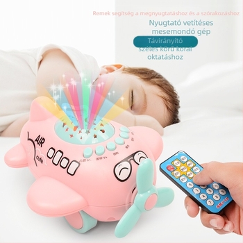 Kora kezdeti oktatás mesékészítő gép távirányítóval, csillagos ég projekcióval, zene és érzelmi interakció – szülő-gyermek játék 0-2 éveseknek