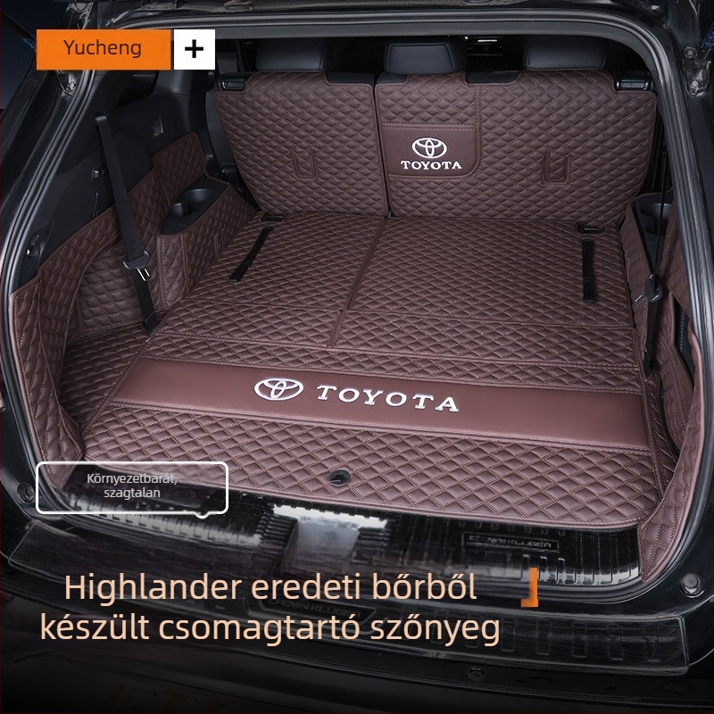 Teljes körbefogó hátsó csomagtartó szőnyeg Toyota járművekhez, Yucheng márka, egyedi feldolgozás