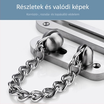 Belső ajtó anti-lopás lánc - 304 rozsdamentes acél, típus: lánc, modell 880, BUFEISON, etnikus stílus (Modell: 880; Anyag: 304 rozsdamentes acél; Típus: Lánc; Márka: BUFEISON; Stílus: Etnikus)
