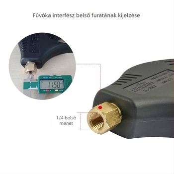 Magasnyomású autómosó pisztoly réz‑kerámiás szeleppel, 5650 psi, masszív kivitel ultrahatárnyomásos tisztító berendezésekhez