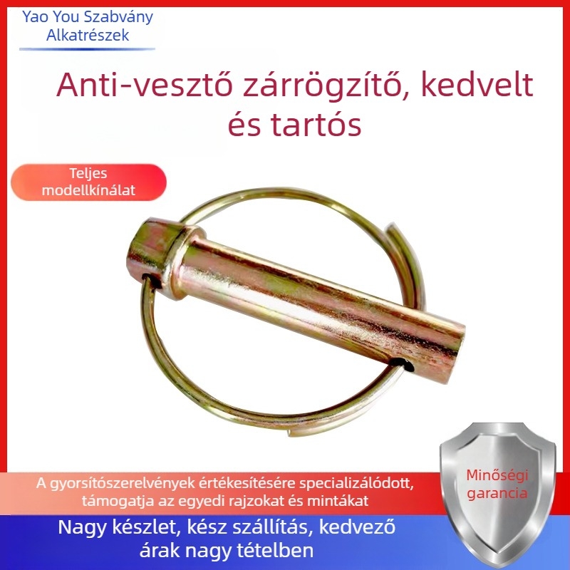 Traktor felfüggesztéséhez zárócsap – anti-lost, GB/T 4329-2001, színes bevonat