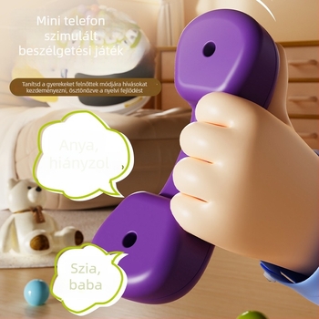 Zenei oktatási mesemotor gyerekeknek, műanyagból, 0-3 éveseknek, elemmel működik, beszédfunkcióval