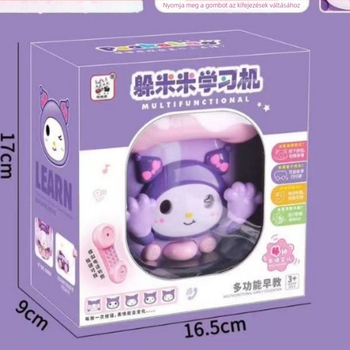 Rajzfilmszerű tanuló telefon játék: fények, zene és érzelmi interakció • műanyag • elemre működő • 0–3 éveseknek