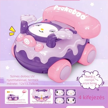 Rajzfilmszerű tanuló telefon játék: fények, zene és érzelmi interakció • műanyag • elemre működő • 0–3 éveseknek