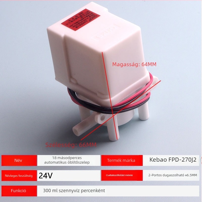 Kebo kétpontos dugaszolható elektromágneses szelep, 18 másodperces automatikus visszamosás tiszta vízhez, szennyvíz-kombinált szelep, modell FPD-90J20-24V