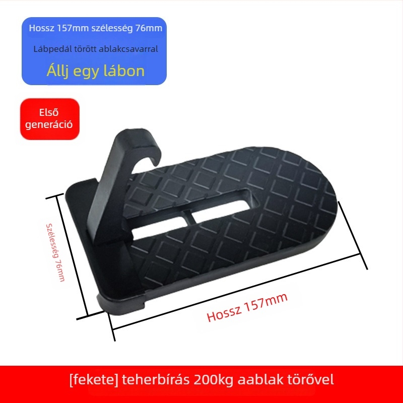 Autóbejárati lépcső segédpedállal, SUV tetőpedállal és segédkampóval