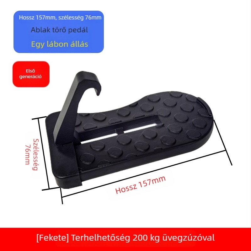 Autóbejárati lépcső segédpedállal, SUV tetőpedállal és segédkampóval