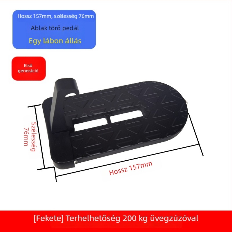 Autóbejárati lépcső segédpedállal, SUV tetőpedállal és segédkampóval