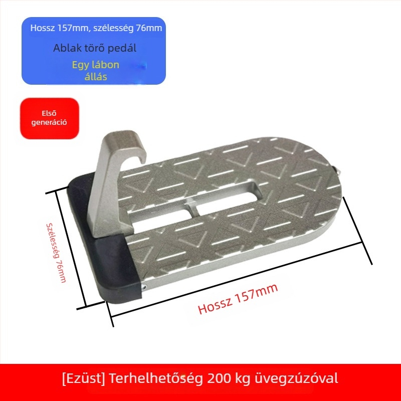 Autóbejárati lépcső segédpedállal, SUV tetőpedállal és segédkampóval