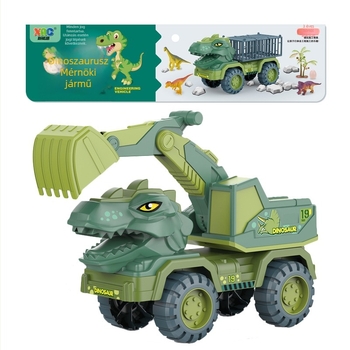 Dinoszaurusz építő jármű – homokozó játék gyerekeknek, műanyag, homokozó eszközök, 4–6 éveseknek, egycsomagos