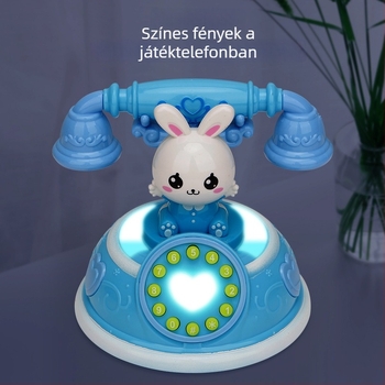 Gyerekeknek készült retró rajzfilmtelefon – oktatási történetgép, többmódos szimulációs telefon lányoknak (Memória: 1G, Anyag: Műanyag, Funkciók: Elektronikus, Fény, Zene, Kor: 0–3)