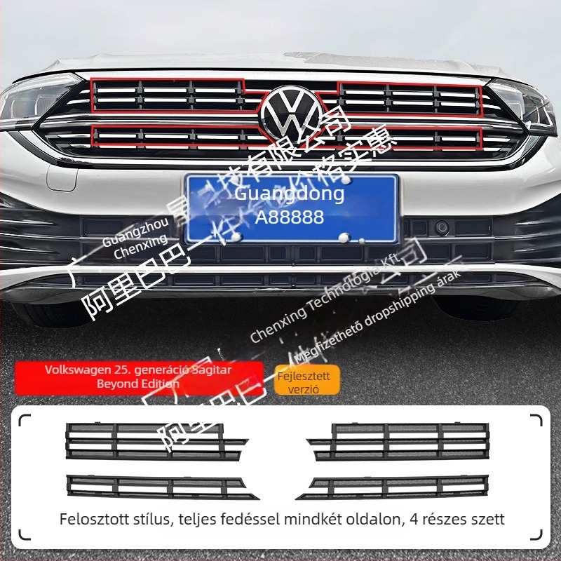 VW Sagitar Beyond Edition radiátorszívó bemeneti nyílásához illeszkedő szúnyogháló védőfedél – ABS