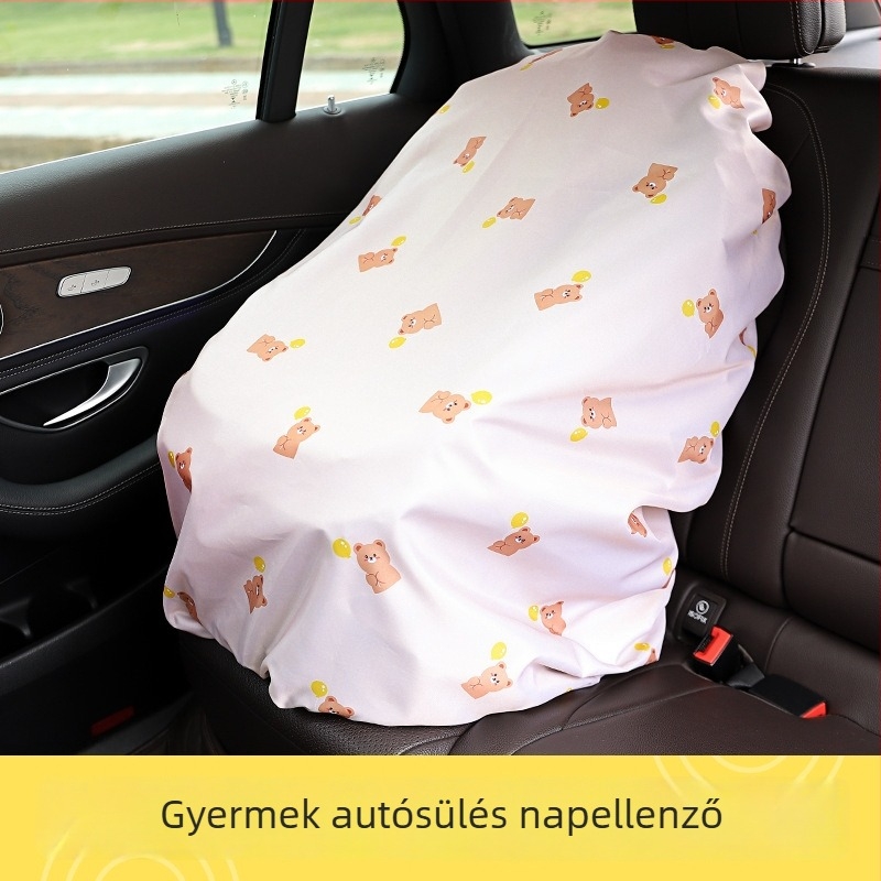 Abu and Cotton poliészter tafta autósülés napvédő és porvédő huzat, modell SN959, logóval testreszabható