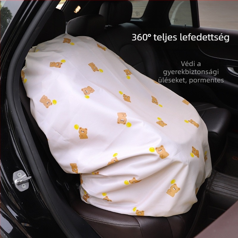 Abu and Cotton poliészter tafta autósülés napvédő és porvédő huzat, modell SN959, logóval testreszabható