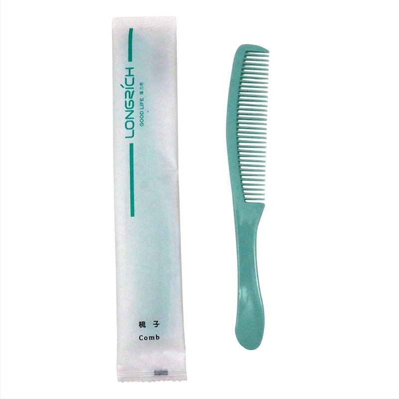 Longrich egyszer használható fésű, tartós műanyag, téglalap alakú, 3 éves szavatosság, ideális szállodák és vendégházak számára