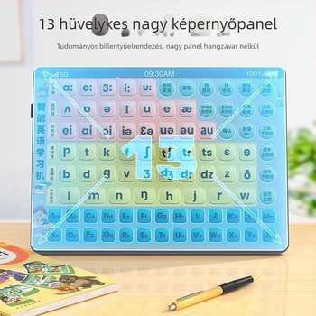 Angol fonetika tanuló gép – 1–6. osztályos gyerekeknek, újratölthető, zene/hang funkció, műanyag felépítés, memória nélkül, 4–6 éveseknek