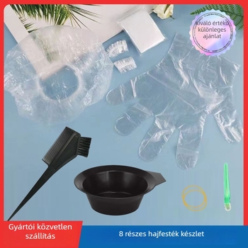 Hajfesték fésű, 8 darabos készlet, vízálló és foltálló, márka: shoupin/first product