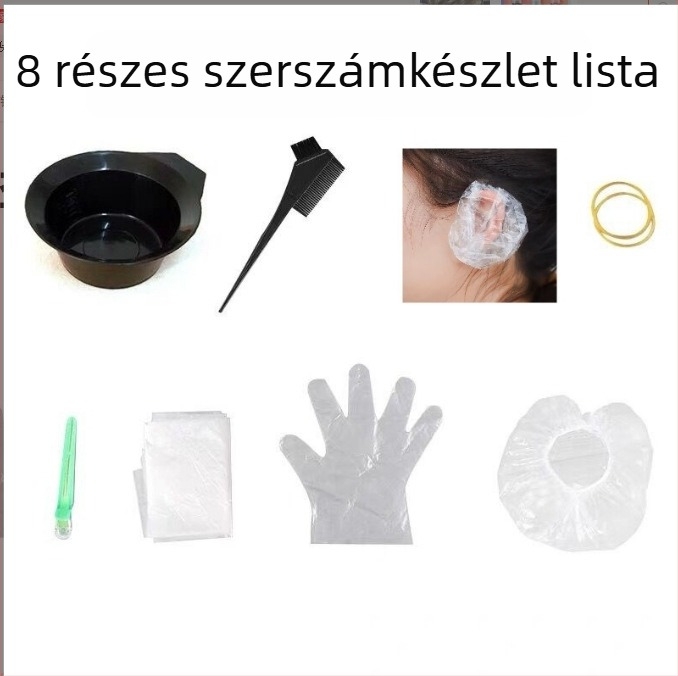 Hajfesték fésű, 8 darabos készlet, vízálló és foltálló, márka: shoupin/first product