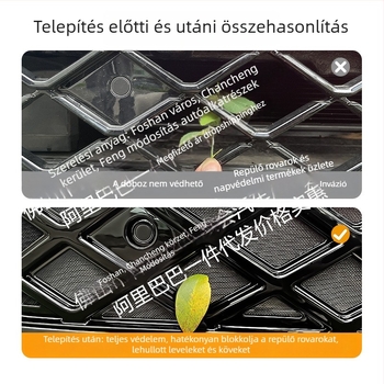 Volkswagen Teramont Pro első radiátorrácsához rovarvédő háló (Anyag: ABS)