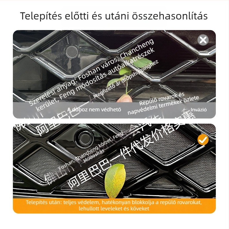 Volkswagen Teramont Pro első radiátorrácsához rovarvédő háló (Anyag: ABS)