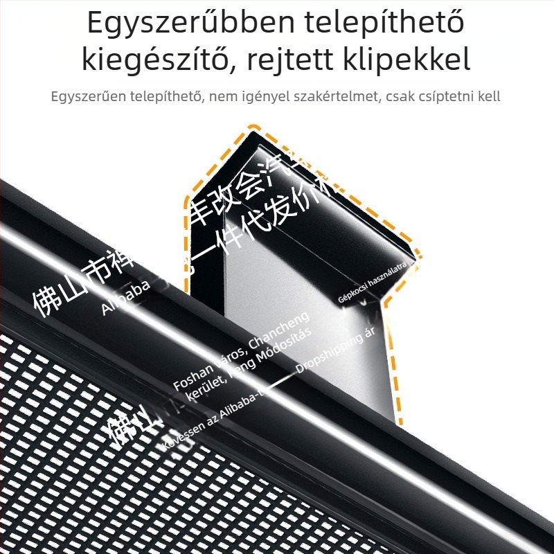 Volkswagen Teramont Pro első radiátorrácsához rovarvédő háló (Anyag: ABS)