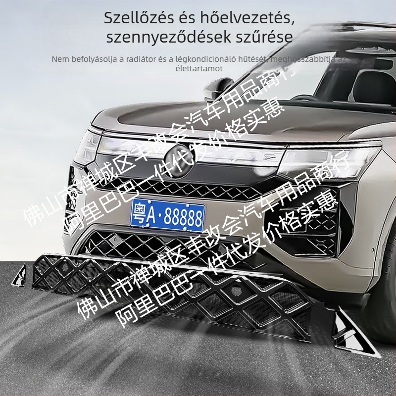 Volkswagen Teramont Pro első radiátorrácsához rovarvédő háló (Anyag: ABS)