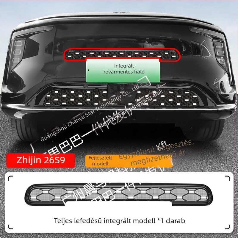 ZhiJi LS9-hez készült középső elülső rács dekoratív sáv, integrált hegesztett rovarhálóval