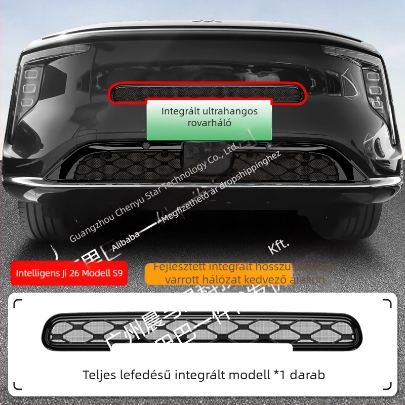 ZhiJi LS9-hez készült középső elülső rács dekoratív sáv, integrált hegesztett rovarhálóval
