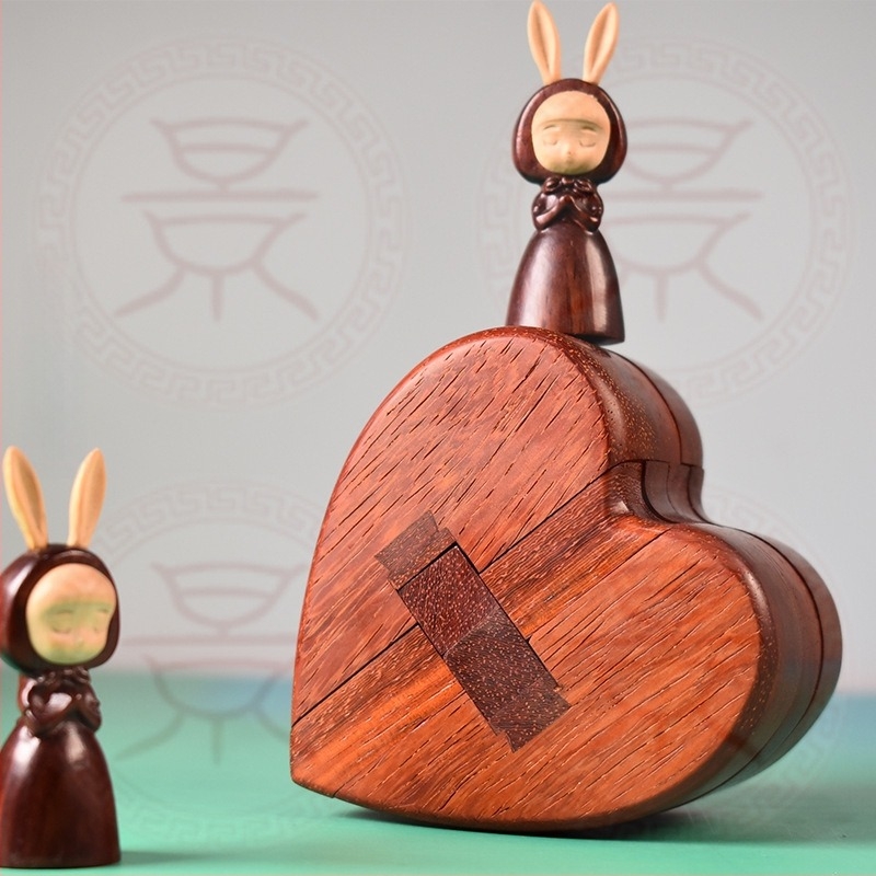 Fából készült Kongming Lock/Luban Lock kirakó – kinyitható oktató játék Sedum Craft, 15–35 éveseknek