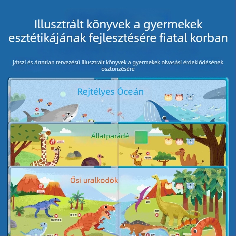 Pontolvasó toll gyerekeknek – interaktív oktatív hangoskönyv, beszédfelismerés, újratölthető, érzelmi interakció, 4–6 éveseknek