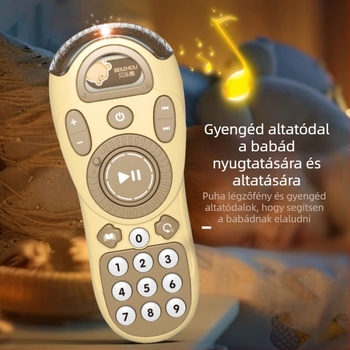 Korai oktató játék 0–3 éveseknek: interaktív zenei történetmesélő, többfunkciós, műanyag kivitel, elemes működés