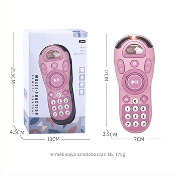 Korai oktató játék 0–3 éveseknek: interaktív zenei történetmesélő, többfunkciós, műanyag kivitel, elemes működés