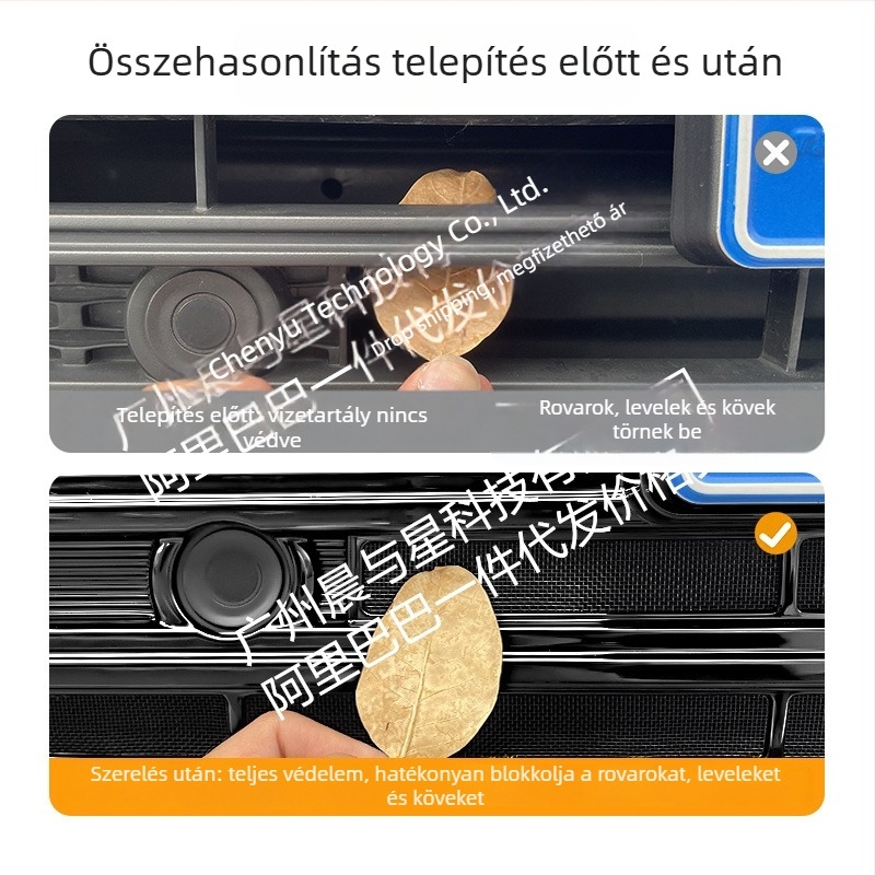 ABS dekoratív csík a Haval H9 első grilljéhez szúnyoghálóval