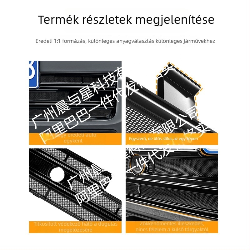 ABS dekoratív csík a Haval H9 első grilljéhez szúnyoghálóval