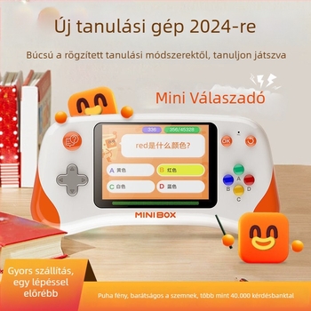 Gyerekeknek szóló projektor Wi-Fi‑vel, ötvözet test, lítium akkumulátor, memória nélküli, 4–6 éveseknek, nyelv- és matematikai tanulást támogató eszköz