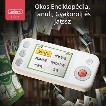 Korai oktatást támogató tanulógép enciklopédiával és gyakorlattal, Kérdés-felelet, Szólások és találós kérdések, Intelligens robot, Lítium akkumulátor, 7–14 éveseknek