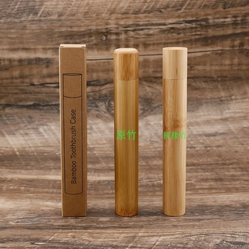 Bambuszból készült fogkefetubus, hordozható és egyszer használatos; Modell: Bamboo Tube; Funkció: Tisztítás; Csomagolás: 100
