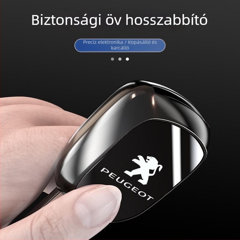 Univerzális autóöv csat, cinkötvözet, modell 3908, testreszabható logóval