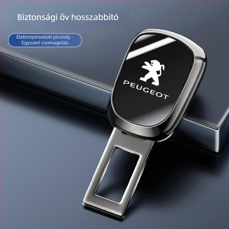 Univerzális autóöv csat, cinkötvözet, modell 3908, testreszabható logóval