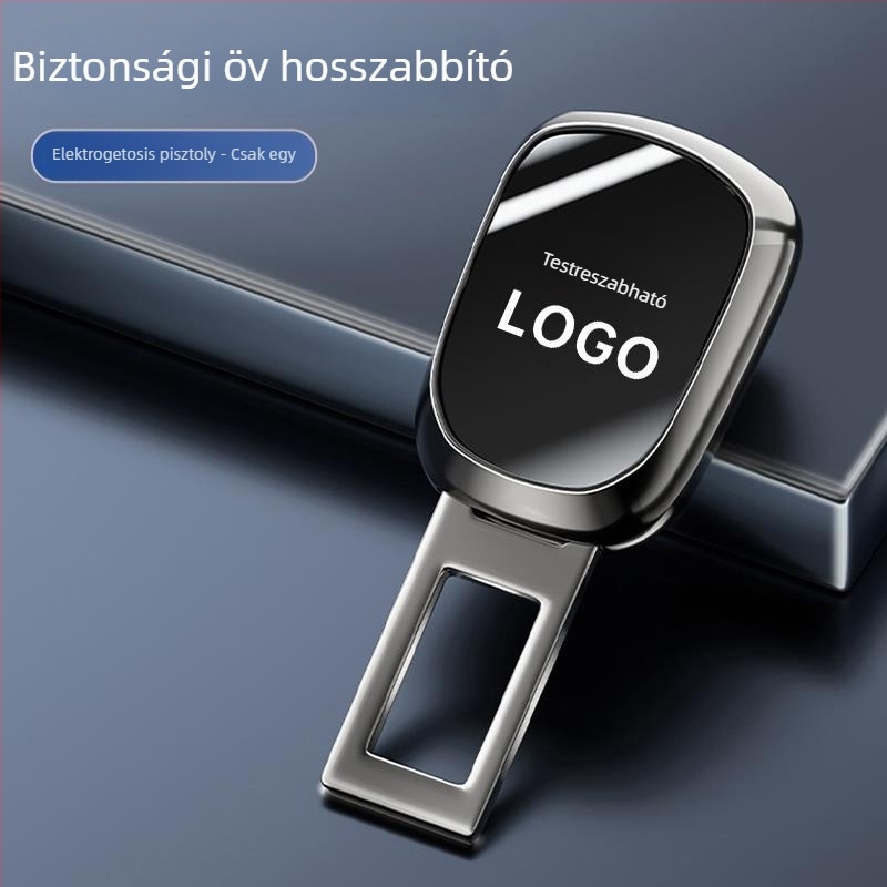 Univerzális autóöv csat, cinkötvözet, modell 3908, testreszabható logóval