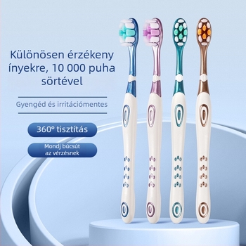 Fogkefe széles fejjel és puha sörtékkel felnőtteknek — műanyag anyag, 3 éves eltarthatóság