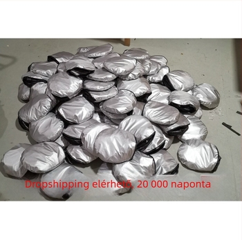 Autó napellenző ezüst bevonatú szövettel, teleszkópos rögzítés, univerzális modell, egyszerű stílus