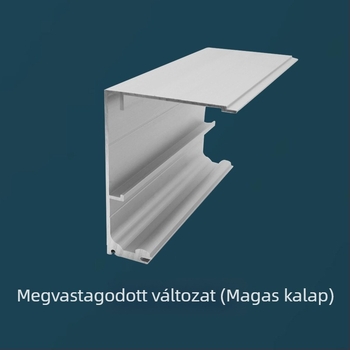 Automata érzékelős csúszóajtó sín – alumíniumötvözet, modell 125, oxidált felület, Epley márka, modernus minimalizmus