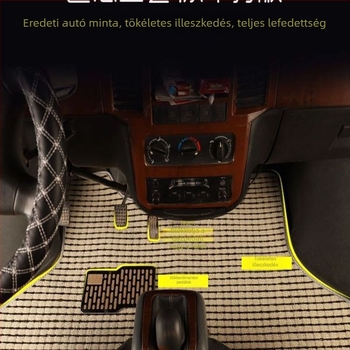 Minivan padlószőnyeg, 2. generáció, PVC anyag, 20 mm vastagság, 10 kg súly, illeszkedik az Audi A6L-hez