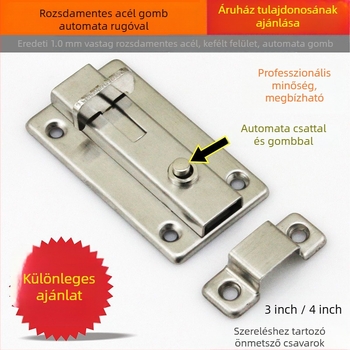 Gurui rozsdamentes acélból készült automata rugózár ajtóhoz, felület elektroplating felület, modern minimalista stílus