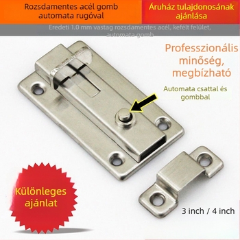 Gurui rozsdamentes acélból készült automata rugózár ajtóhoz, felület elektroplating felület, modern minimalista stílus